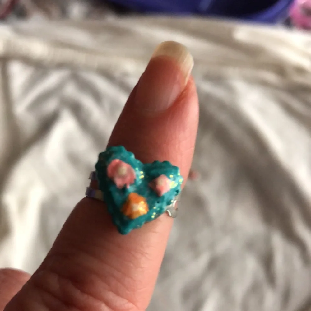 Charm Bracelet and Heart Ring